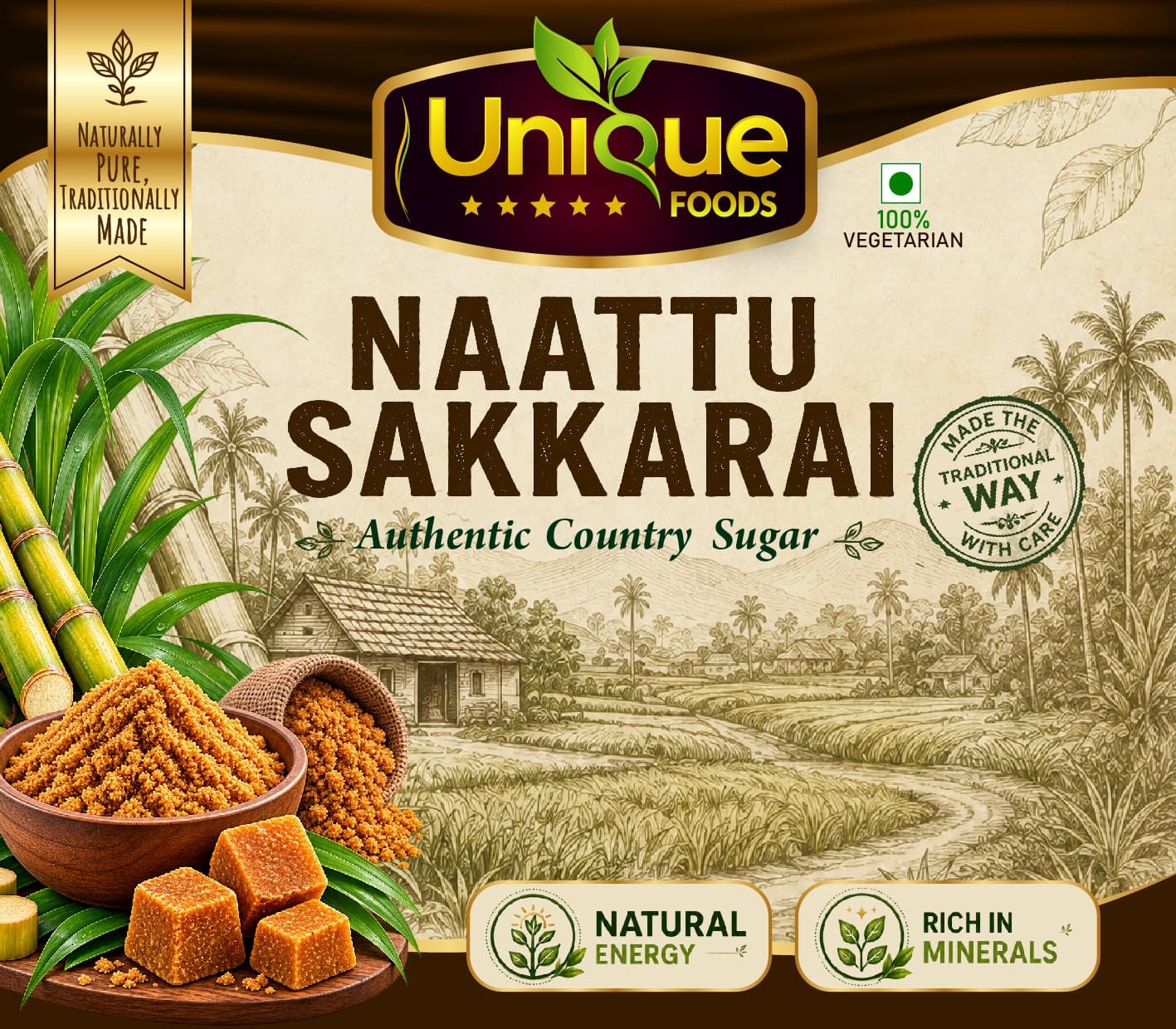 Traditional Country Sugar & Sugarcane Craftsmanship