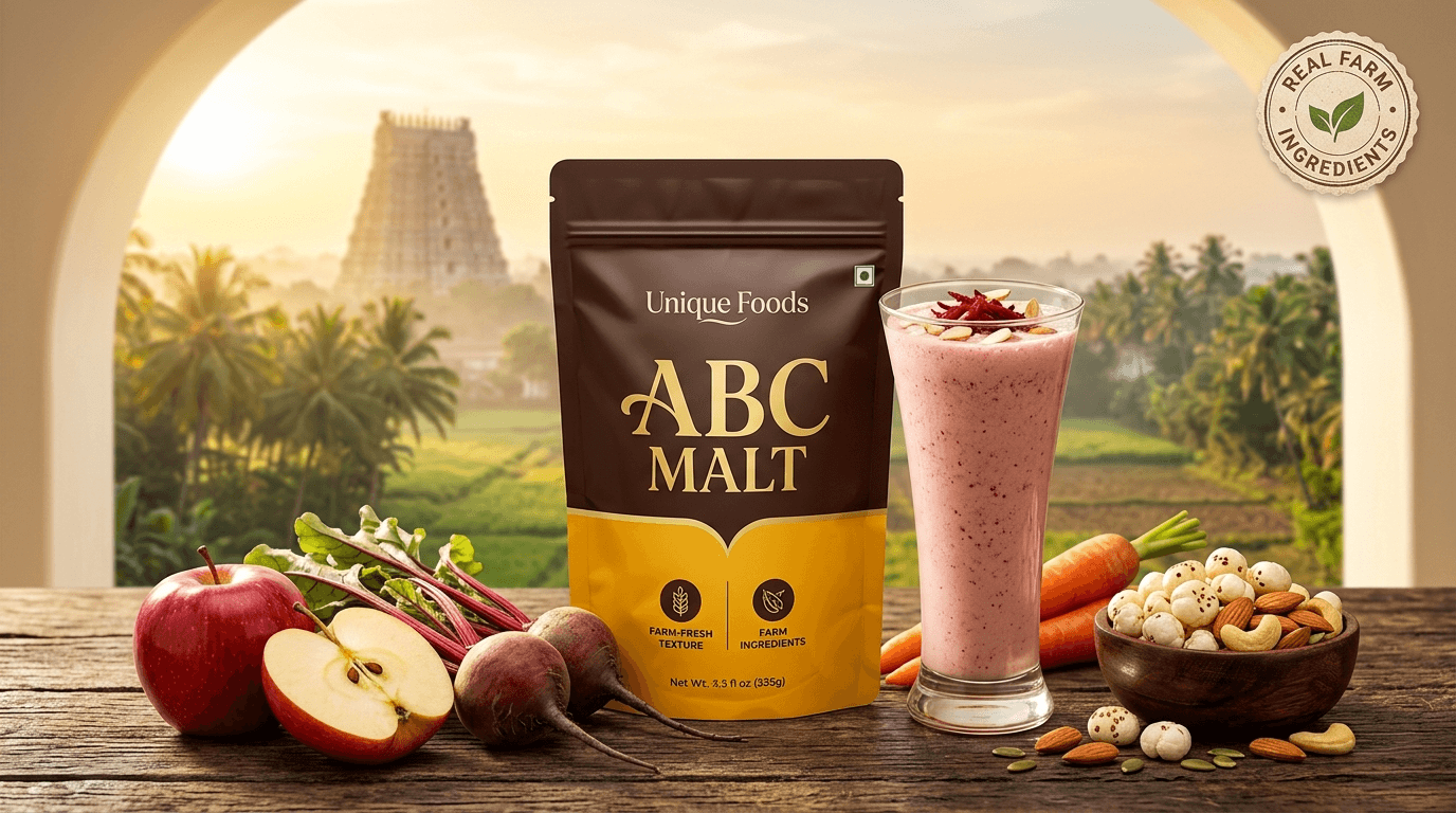 Unique Foods ABC Malt and Fresh Farm Ingredients